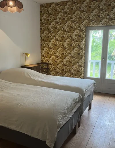 The bedroom is one of our French cottages